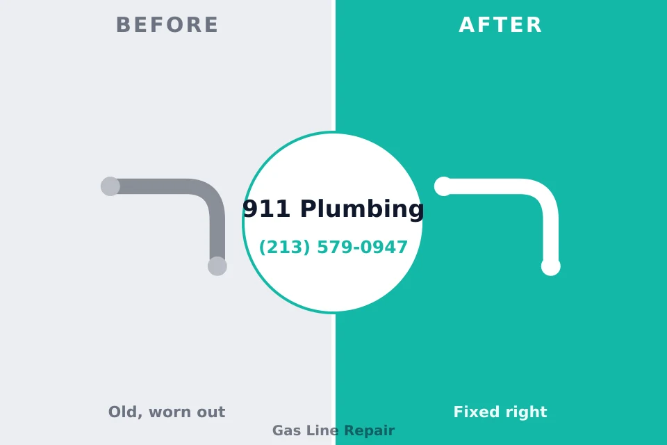 Before and after: plumbing repair Crocker, WA